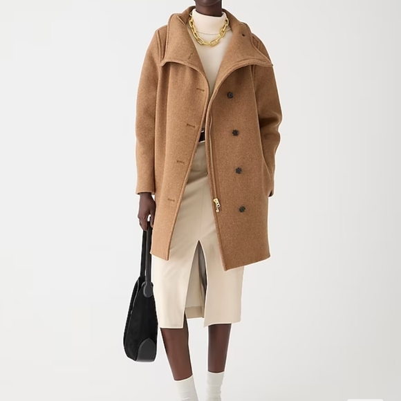 NWOT J Crew Villa Coat Camel 6P Jackets & Coats